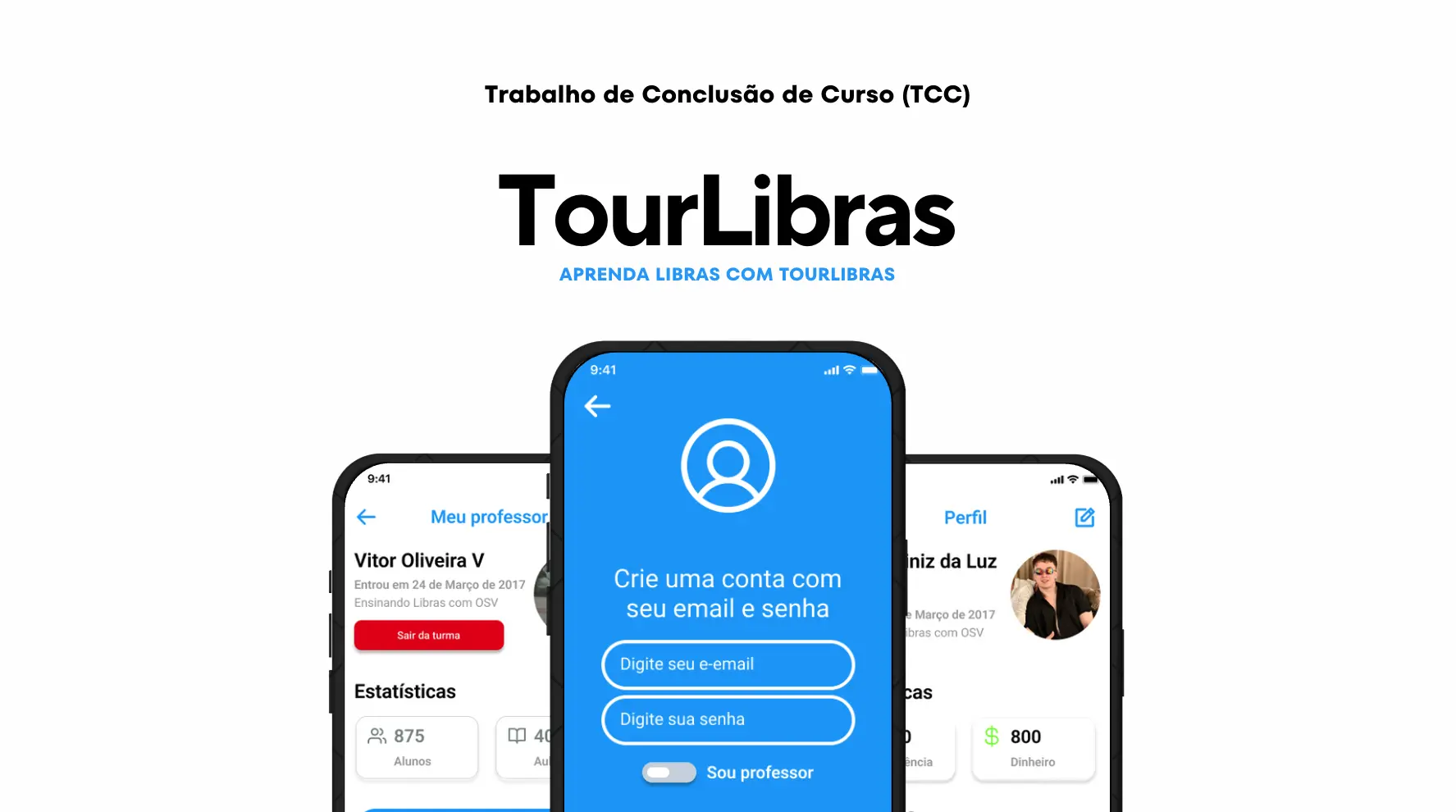 Screenshot of TourLibras project